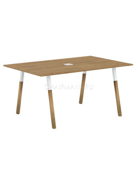 Стол переговорный Skyland FORTA FSCT 1510 дуб гамильтон/белый-бук, изображение 1