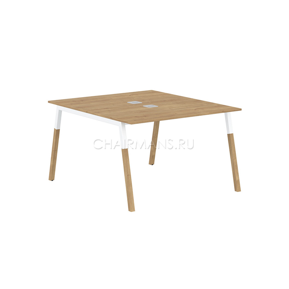 Стол компьютерный Skyland FORTA FWST 1113 дуб гамильтон/белый-бук