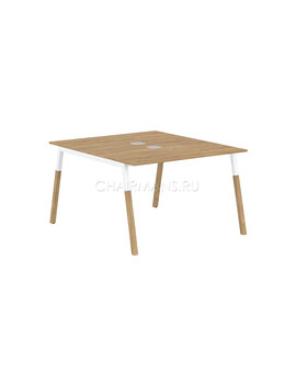 Стол компьютерный Skyland FORTA FWST 1113 дуб гамильтон/белый-бук, изображение 1