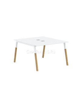 Стол компьютерный Skyland FORTA FWST 1113 белый премиум/белый-бук, изображение 1