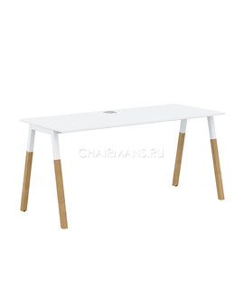 Стол компьютерный Skyland FORTA FST 1567 белый премиум/белый-бук, изображение 1