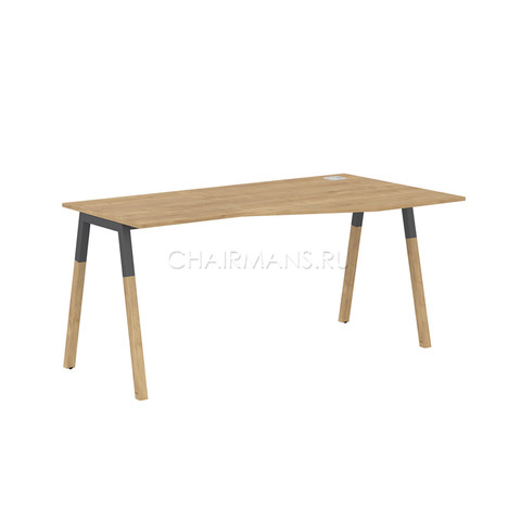 Стол компьютерный Skyland FORTA FCT 1567(R) дуб гамильтон/черный графит-бук