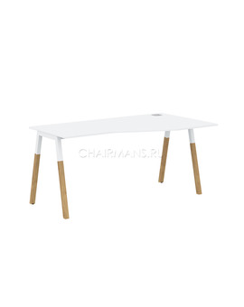 Стол компьютерный Skyland FORTA FCT 1567(R) белый премиум/белый-бук, изображение 1