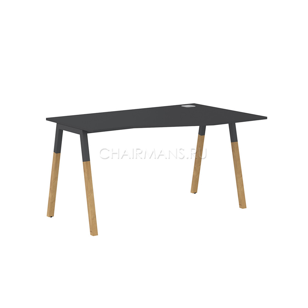 Стол компьютерный Skyland FORTA FCT 1367(R) черный графит/черный графит-бук