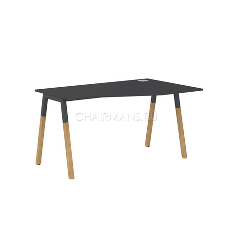 Стол компьютерный Skyland FORTA FCT 1367(R) черный графит/черный графит-бук