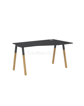 Стол компьютерный Skyland FORTA FCT 1367(R) черный графит/черный графит-бук, изображение 1