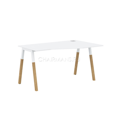 Стол компьютерный Skyland FORTA FCT 1367(R) белый премиум/белый-бук