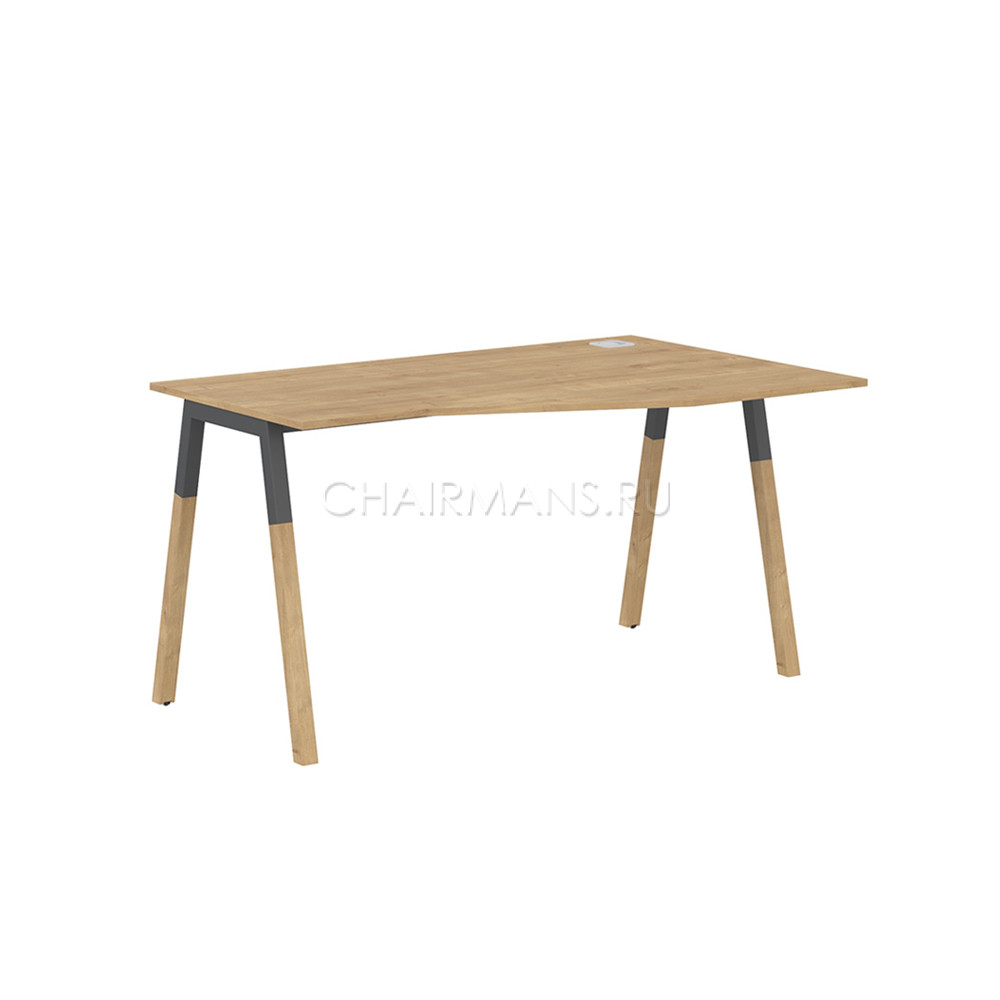 Стол компьютерный Skyland FORTA FCT 1367(R) дуб гамильтон/черный графит-бук