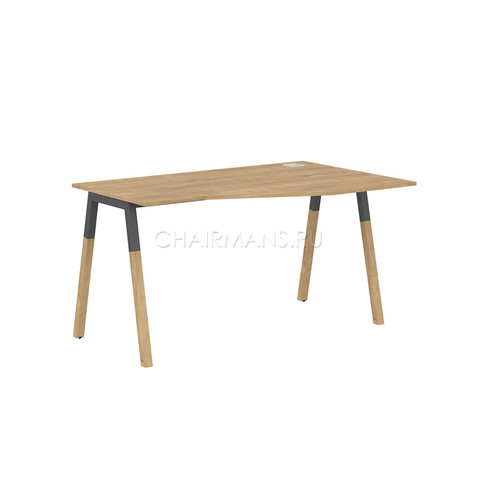 Стол компьютерный Skyland FORTA FCT 1367(R) дуб гамильтон/черный графит-бук