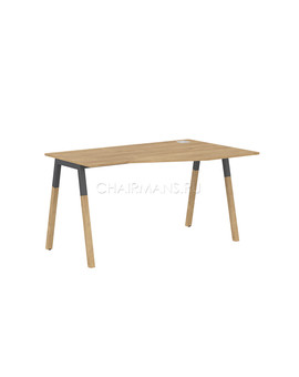 Стол компьютерный Skyland FORTA FCT 1367(R) дуб гамильтон/черный графит-бук, изображение 1