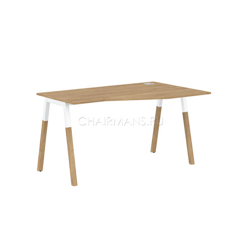 Стол компьютерный Skyland FORTA FCT 1367(R) дуб гамильтон/белый-бук