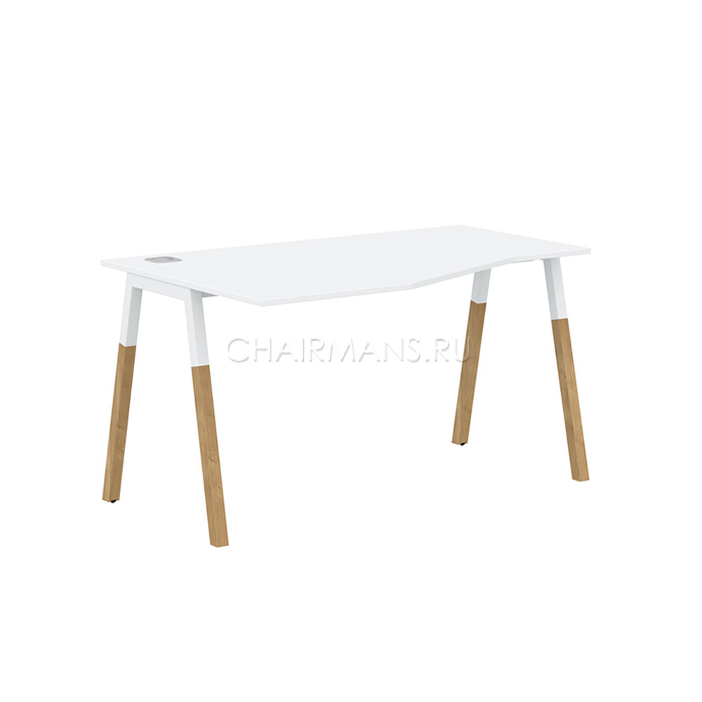 Стол компьютерный Skyland FORTA FCT 1367(L) белый премиум/белый-бук