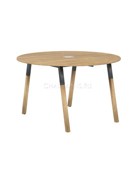 Конференц стол Skyland FORTA FRST 1250 дуб гамильтон/черный графит-бук, изображение 1