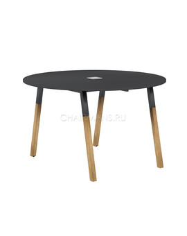 Конференц стол Skyland FORTA FRST 1250 черный графит/черный графит-бук, изображение 1