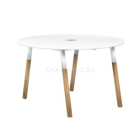 Конференц стол Skyland FORTA FRST 1250 белый премиум/белый-бук