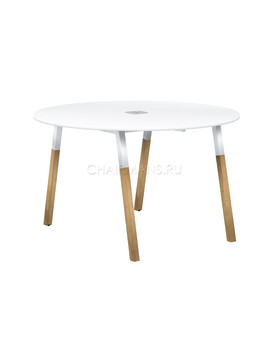 Конференц стол Skyland FORTA FRST 1250 белый премиум/белый-бук, изображение 1