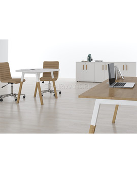 Конференц стол Skyland FORTA FRST 1020 черный графит/черный графит-бук, изображение 2