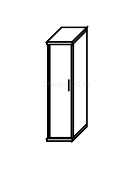 Шкаф Skyland IMAGO СУ-1.9 Л венге магия/металлик, изображение 2