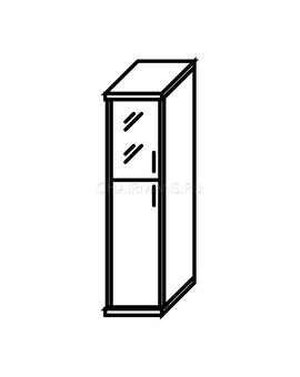 Шкаф Skyland IMAGO СУ-1.7 Л венге магия/металлик, изображение 2