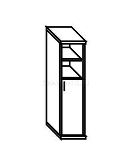 Шкаф Skyland IMAGO СУ-1.6 Пр венге магия/металлик, изображение 2