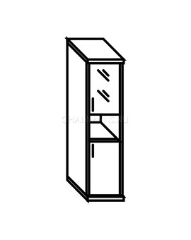 Шкаф Skyland IMAGO СУ-1.4 Пр груша, изображение 2