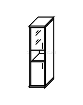 Шкаф Skyland IMAGO СУ-1.4 Л груша, изображение 2