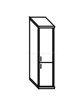 Шкаф Skyland IMAGO СУ-1.3 Пр венге магия/металлик, изображение 2