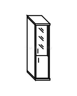 Шкаф Skyland IMAGO СУ-1.2 Пр ясень шимо, изображение 2