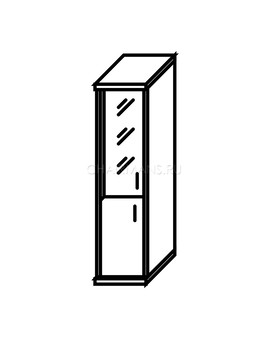 Шкаф Skyland IMAGO СУ-1.2 Л белый, изображение 2