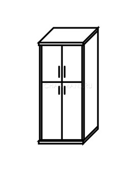 Шкаф Skyland IMAGO СТ-1.8 клен/металлик, изображение 2