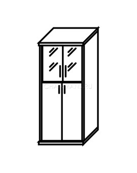 Шкаф Skyland IMAGO СТ-1.7 орех, изображение 2