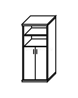 Шкаф Skyland IMAGO СТ-1.6 венге магия/металлик, изображение 2