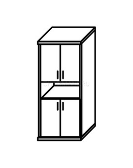 Шкаф Skyland IMAGO СТ-1.5 клен/металлик, изображение 2