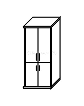 Шкаф Skyland IMAGO СТ-1.3 клен/металлик, изображение 2