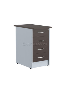 Тумба приставная Skyland IMAGO ТП-4.2 венге магия/металлик, изображение 1