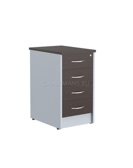 Тумба приставная Skyland IMAGO ТП-4.1 венге магия/металлик, изображение 1