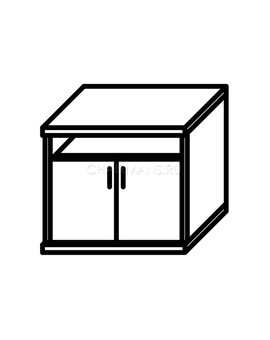 Тумба для оргтехники Skyland IMAGO ТМ-1 венге магия, изображение 2