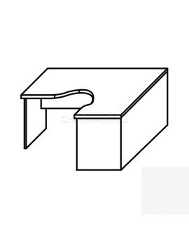 Стол криволинейный Skyland IMAGO СА-3 Пр белый, изображение 2