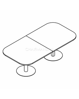 Конференц стол Skyland IMAGO ПРГ-8 белый/белый, изображение 2