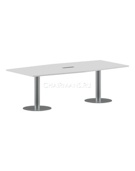 Конференц стол Skyland IMAGO ПРГ-4 белый/алюминий, изображение 1