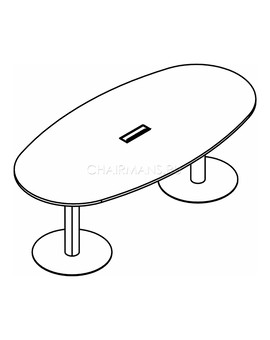 Конференц стол Skyland IMAGO ПРГ-3 клен/алюминий, изображение 2