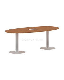 Конференц стол Skyland IMAGO ПРГ-3 груша ароза/белый, изображение 1