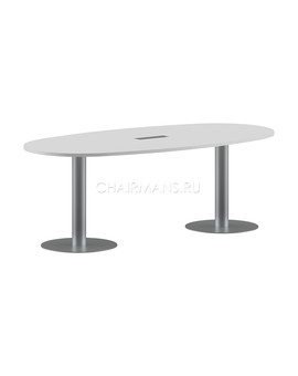 Конференц стол Skyland IMAGO ПРГ-3 белый/алюминий, изображение 1