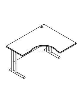 Стол эргономичный Skyland IMAGO-M СА-4М(L) венге магия, изображение 2