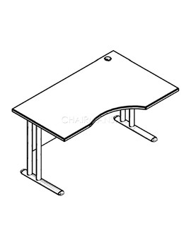 Стол эргономичный Skyland IMAGO-M СА-1М(L) ясень шимо, изображение 2