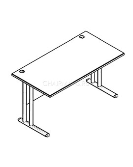 Стол прямой Skyland IMAGO-M СП-4М орех французский, изображение 2
