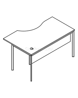 Стол эргономичный Skyland IMAGO-S CA-1SD(R) клен/алюминий, изображение 2