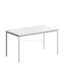 Стол прямой Skyland IMAGO-S СП-3S белый/алюминий, изображение 1