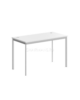 Стол прямой Skyland IMAGO-S СП-2.1S белый/алюминий, изображение 1