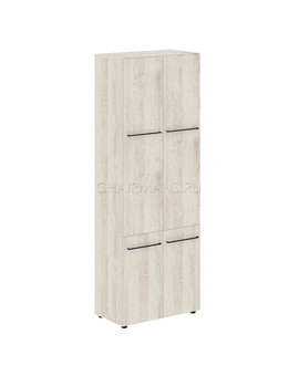 Шкаф с глухими средними и малыми дверьми Skyland LOFTIS LHC 80.3 сосна эдмонт, изображение 1